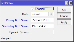 ntp server client